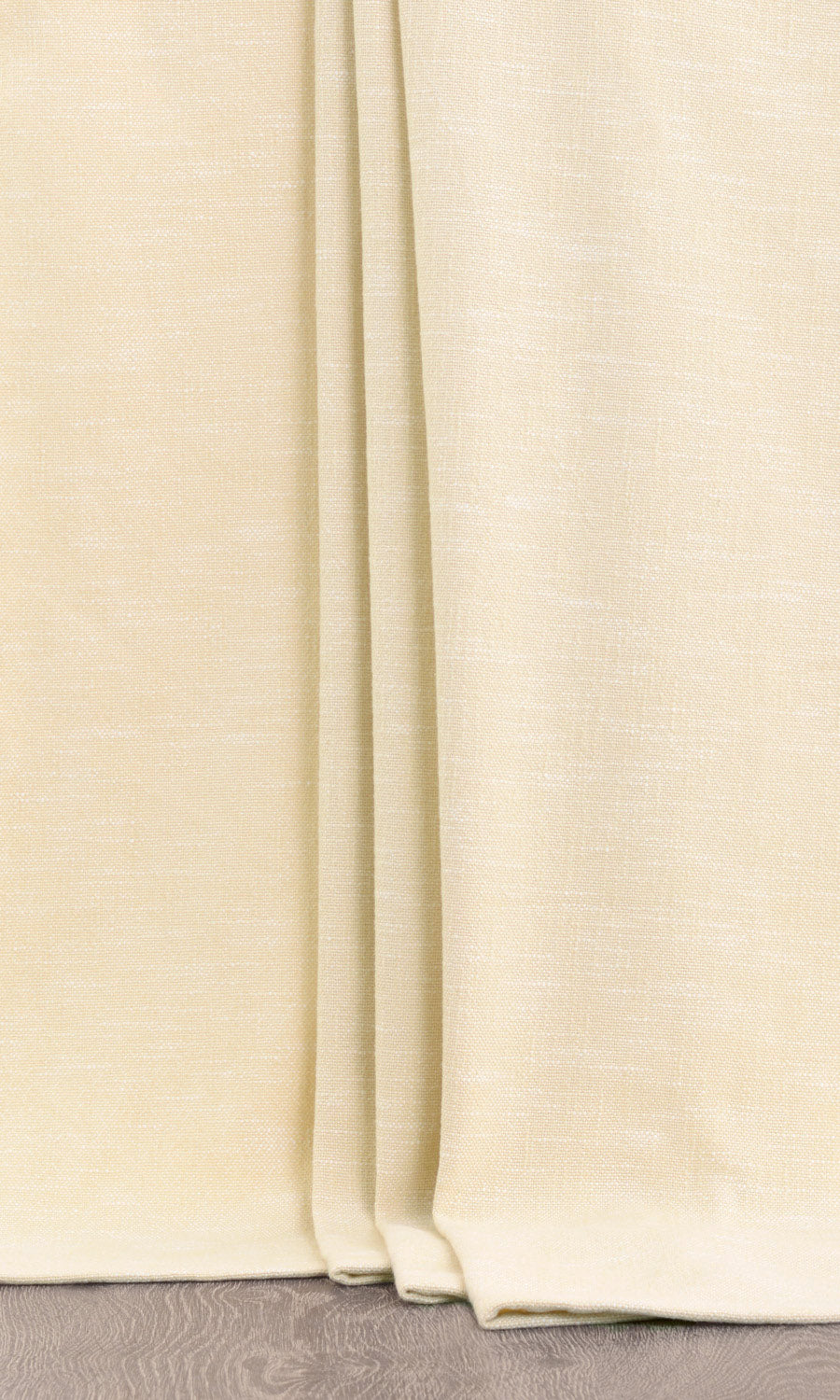 Plain Cotton Window Treatments Fabric Sample (Ivory)