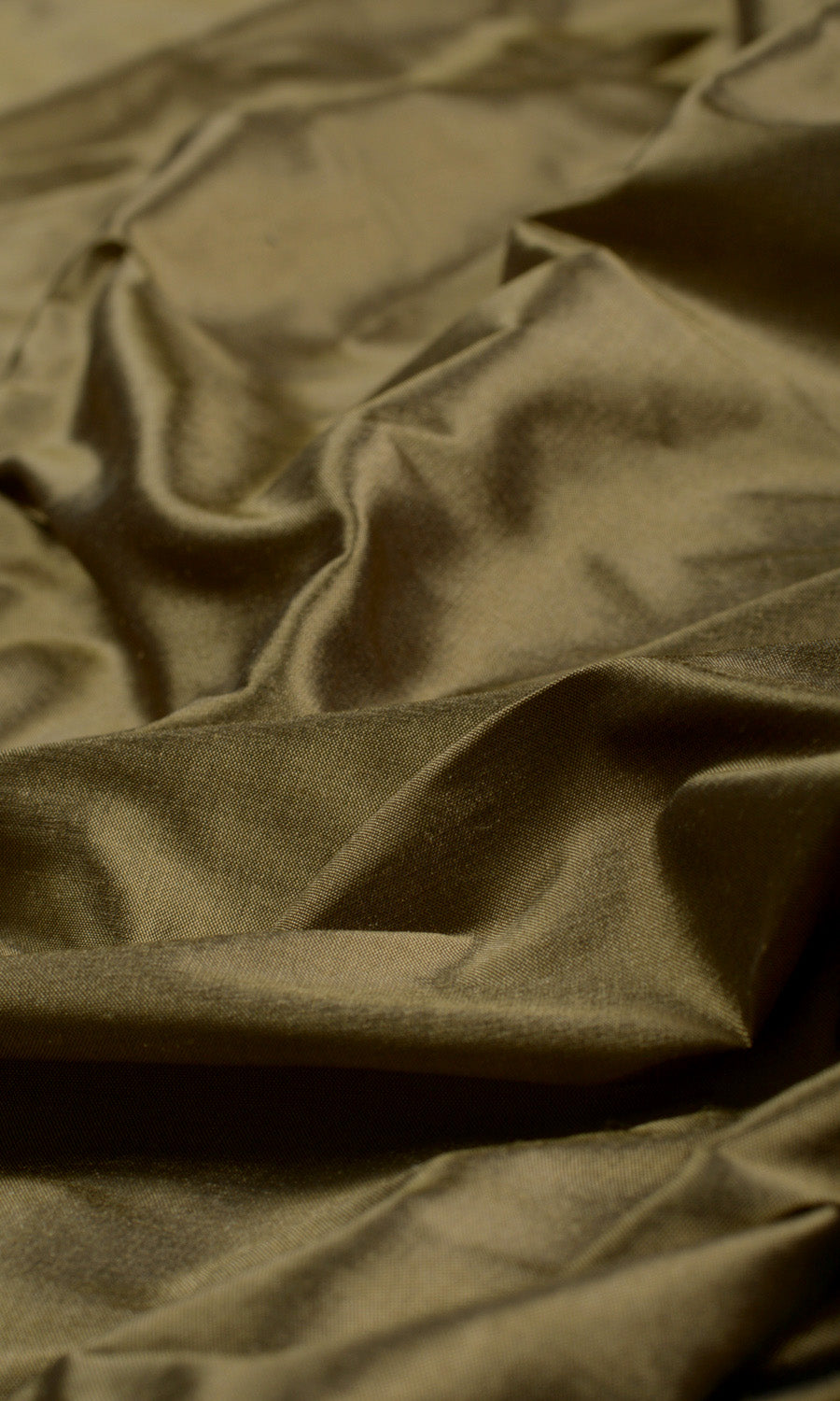 Shantung Silk Home Textile Fabric Material By the Metre (Dark Olive Green)
