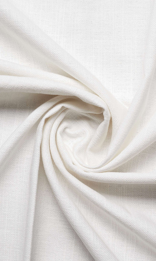 Linen Home Décor Fabric By the Metre (White)