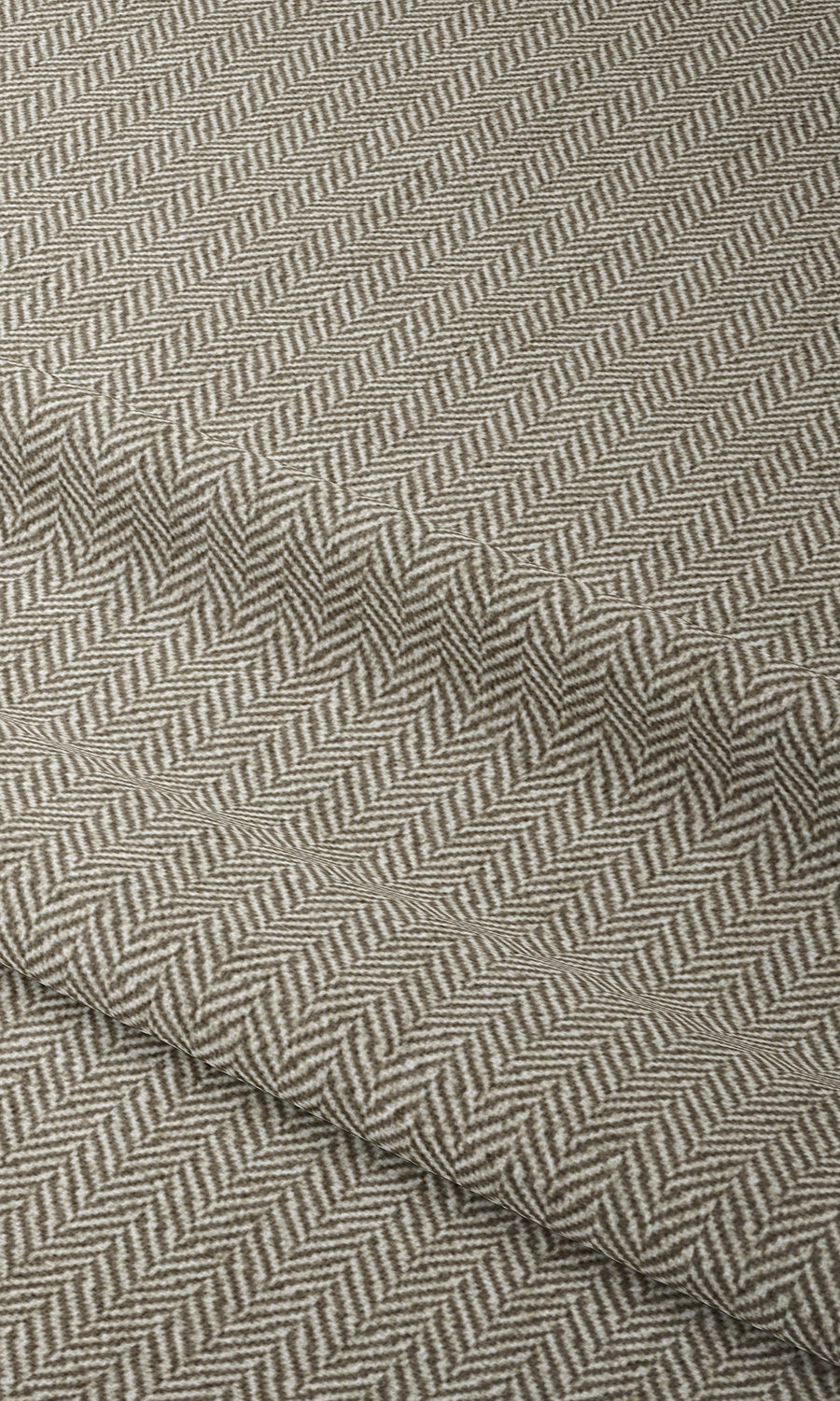 Herringbone Textured Flat, Plain, Fake, Faux, European Relaxed Roman Blinds (Beige)