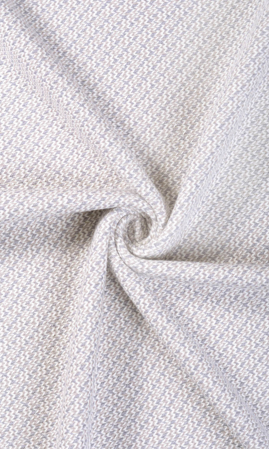 Textured Cotton Fabric Material By the Metre (Gray/ White)