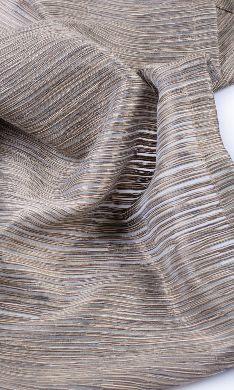 Striped Sheer Shades (Mocha Brown)