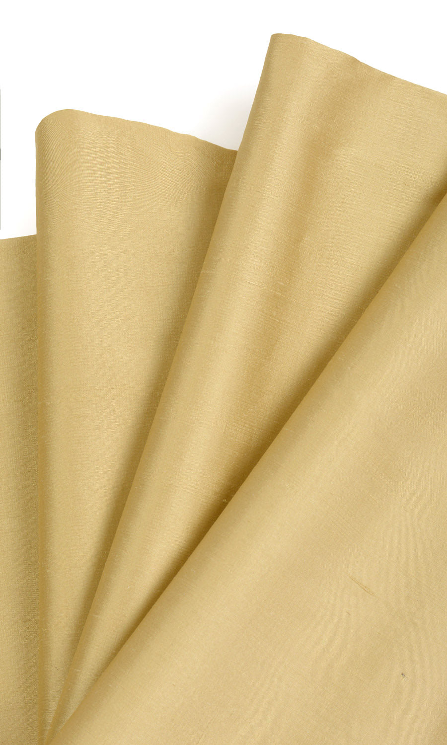 Shantung Silk Home Textile Fabric Material By the Metre (Mustard Yellow)