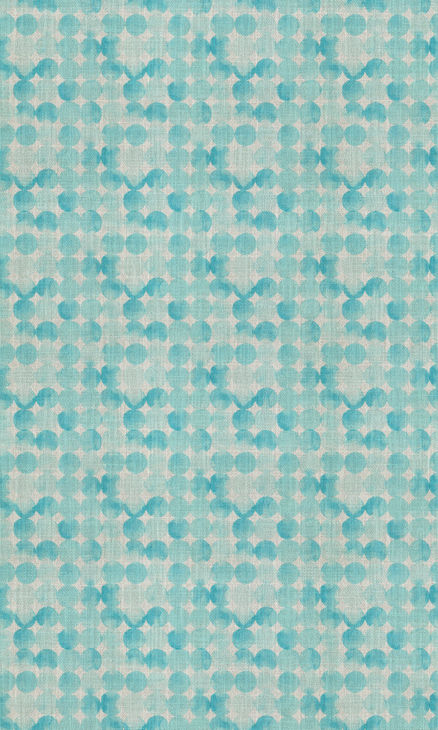 Polka Dots Blinds (White/ Turquoise) Extra Long Short Wide