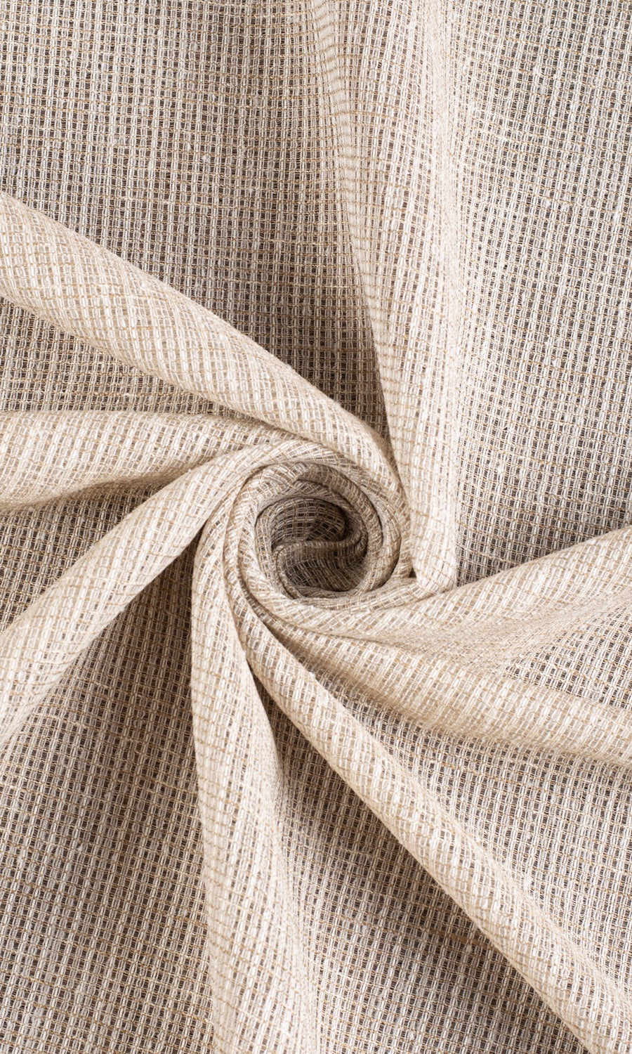 Checkered Sheer Shades (Beige/ Brown) Extra Long Short Wide