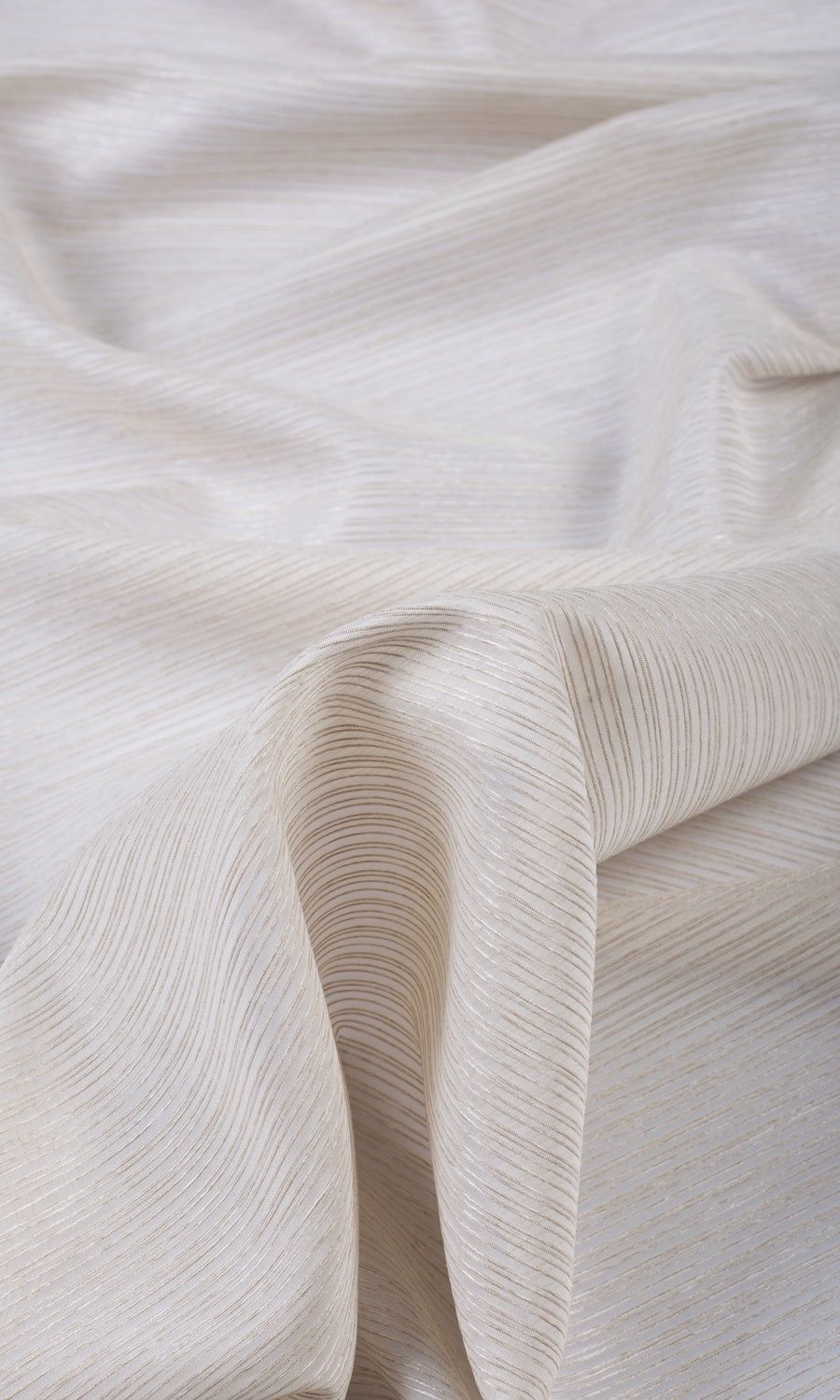 Textured Sheer Any Size Style Roman Blinds (Pale Beige/ Warm Ivory)