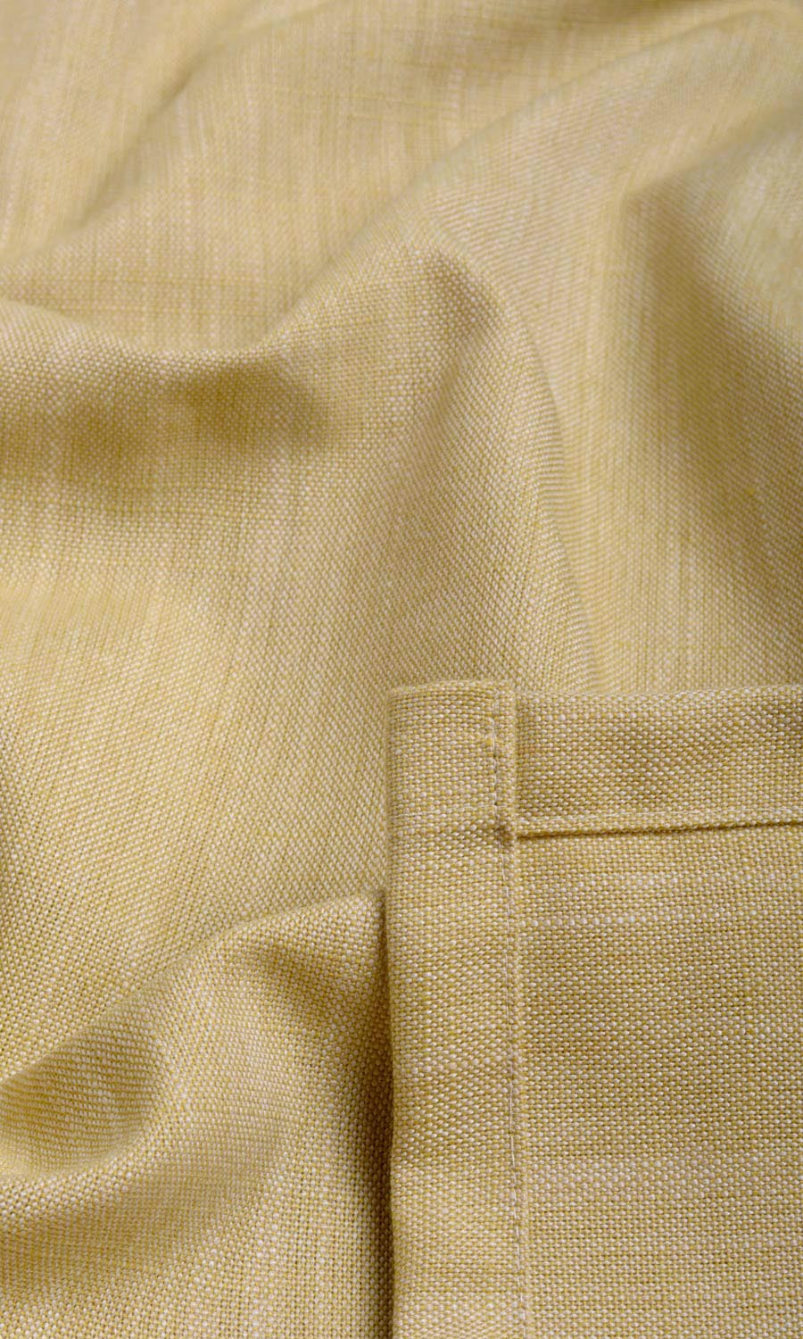 Plain Linen Texture Fabric Sample for Roman Blinds & Shades (Ochre Yellow)