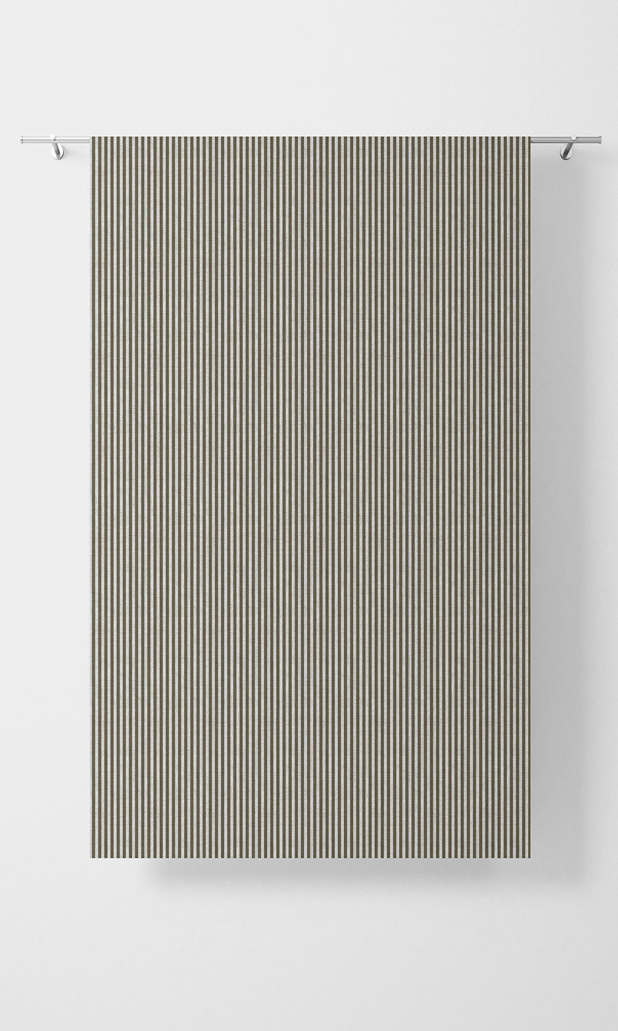 Striped Print Home Textile Fabric Material By the Metre (Brown/ White)