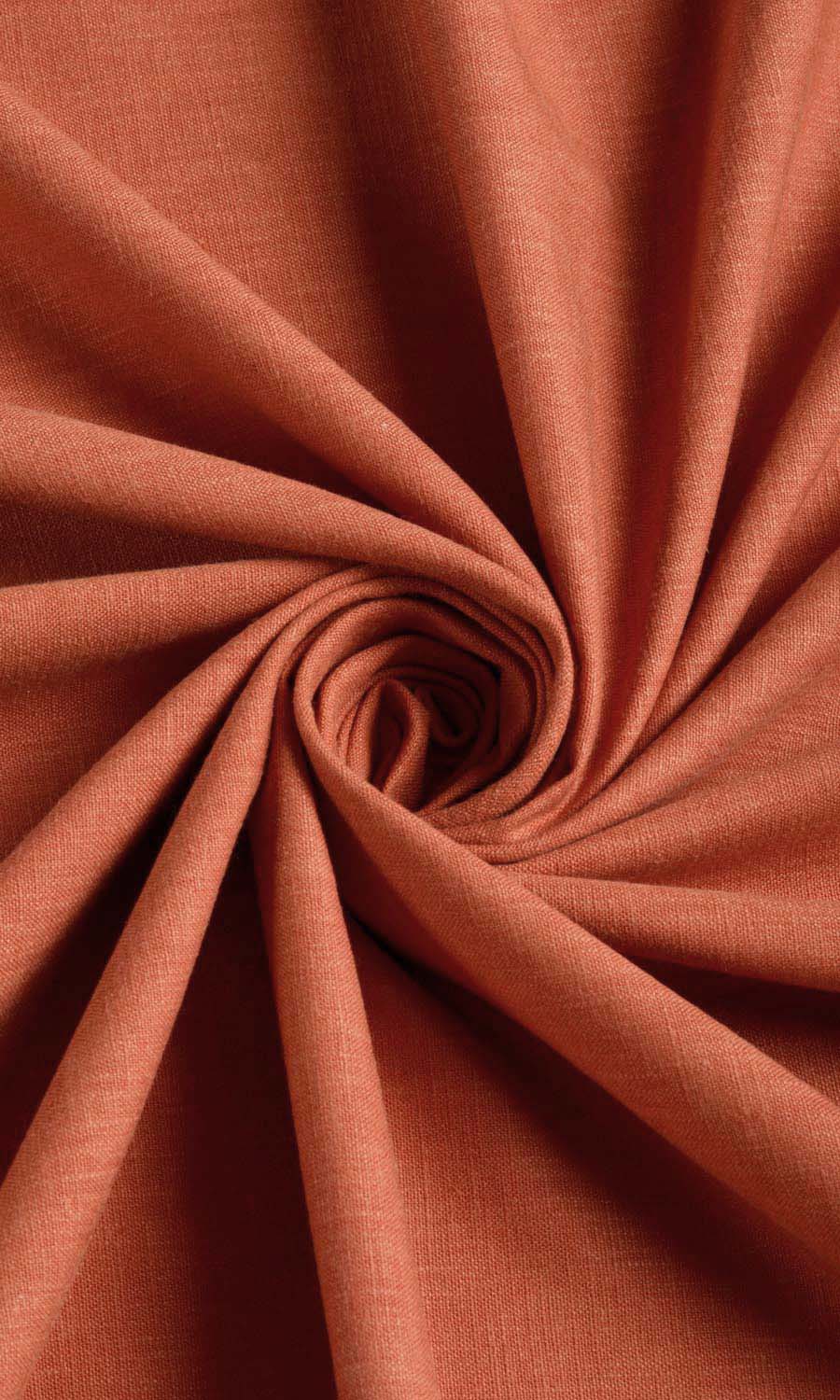 Poly-Cotton Blend Blinds (Orange-Red) for Living, Bedroom, Kitchen, Bathroom