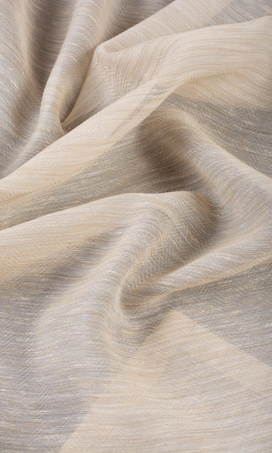 Textured Sheer Roman Blinds & Window Shades (Ivory Beige)