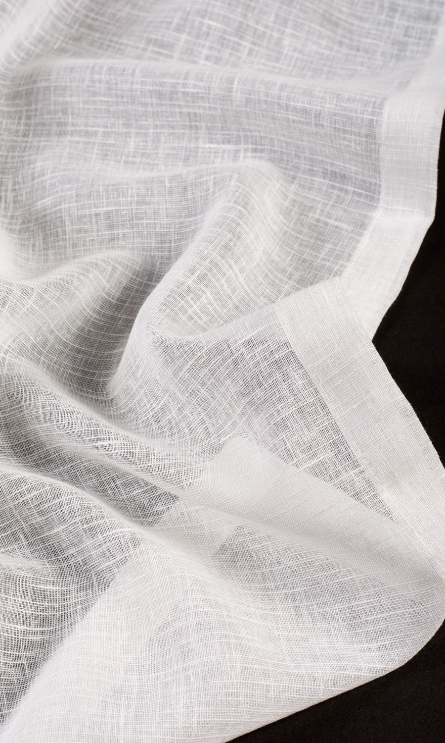 Plain Sheer Window Treatments Fabric By the Metre (White)