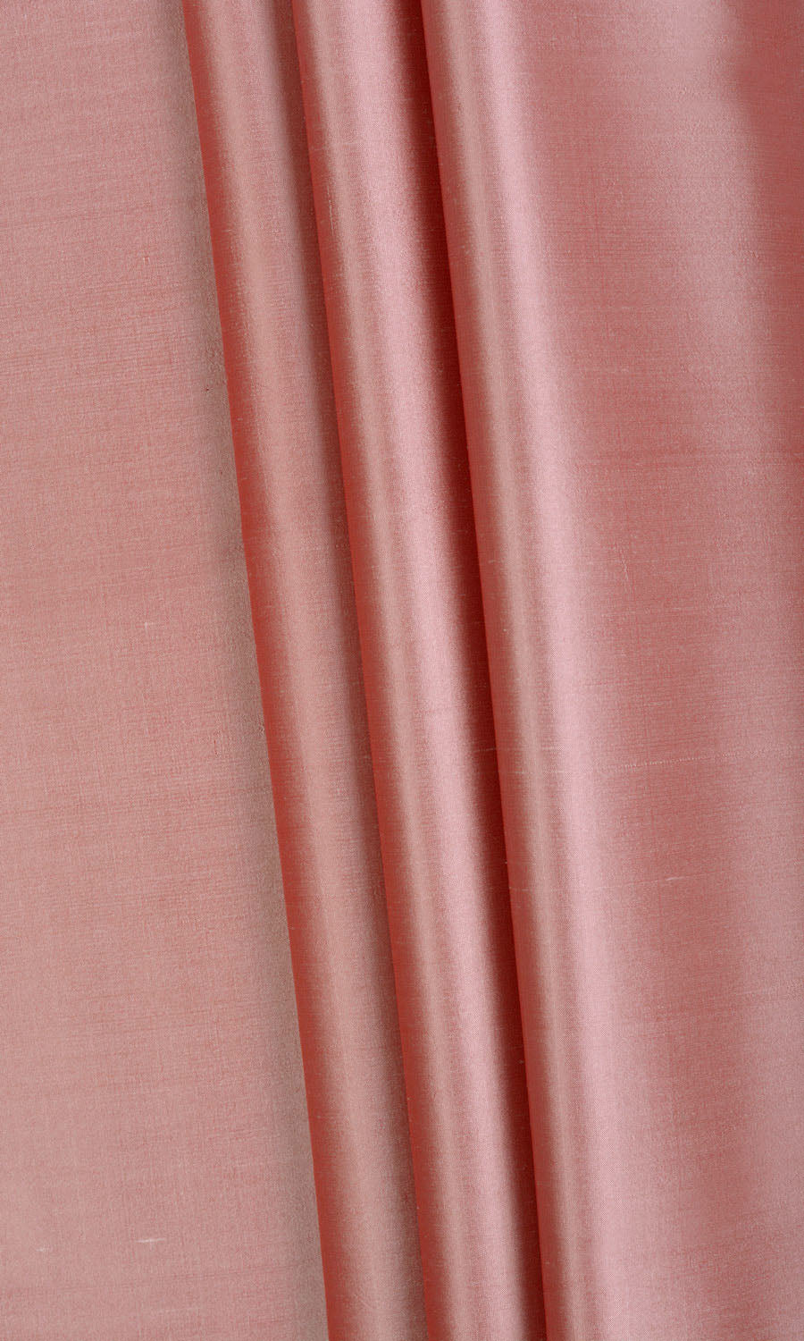 Shantung Silk Fabric By the Metre for Roman Blinds & Shades (Blush Pink/ Red)