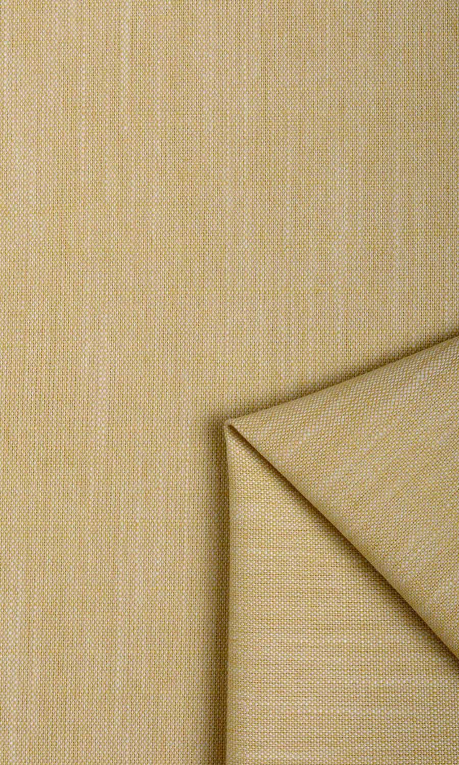 Plain Linen Texture Home Textile Fabric Material Sample (Ochre Yellow)