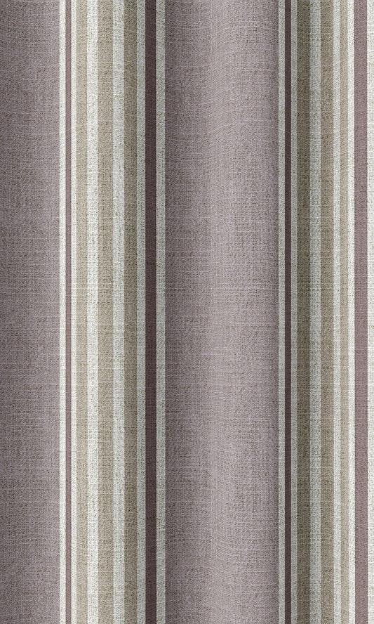 Striped Home Décor Fabric By the Metre (Mauve/ Beige/ Ivory)
