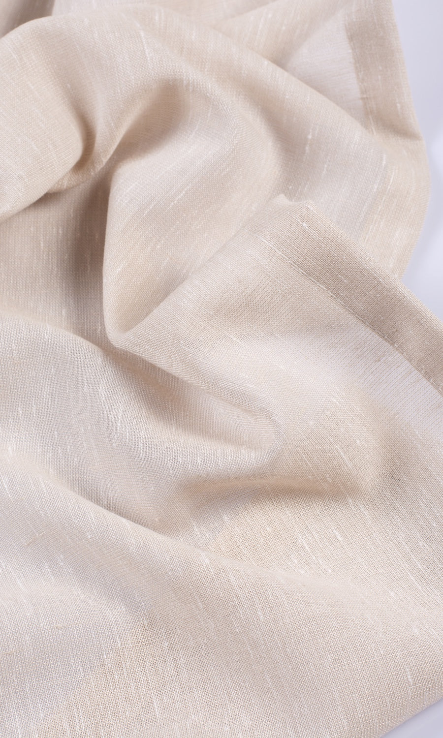 Plain Sheer Roman Blinds & Window Shades (Greige/ Warm Ivory)