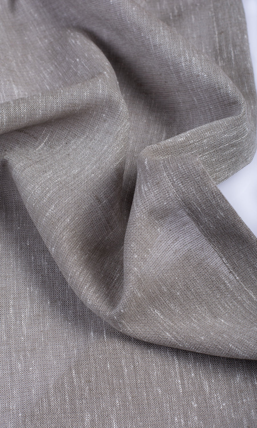 Plain Sheer Fabric Material By the Metre (Warm Grey)