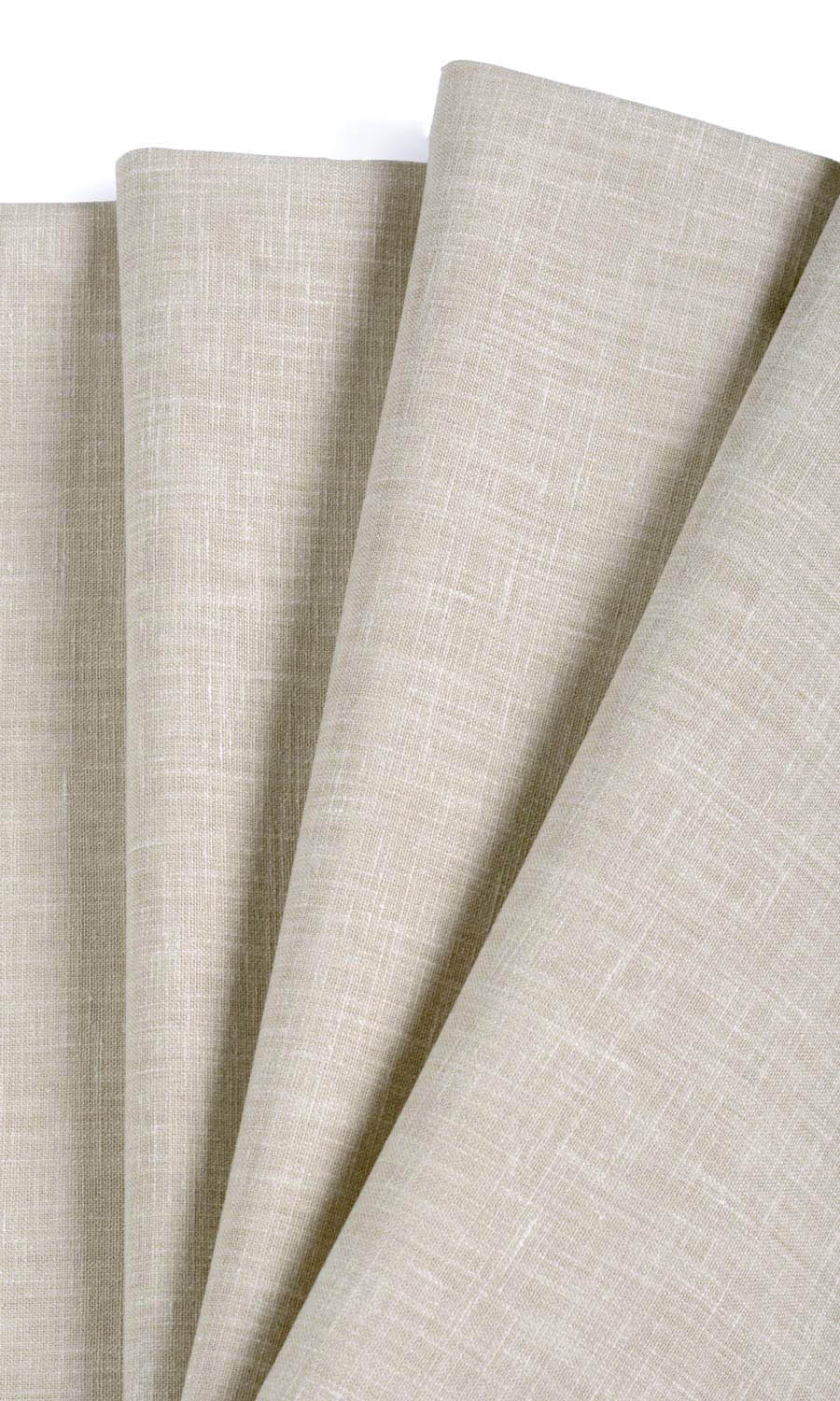 Poly-Cotton Blend Window Treatments Fabric Sample (Pale Grey-Beige)
