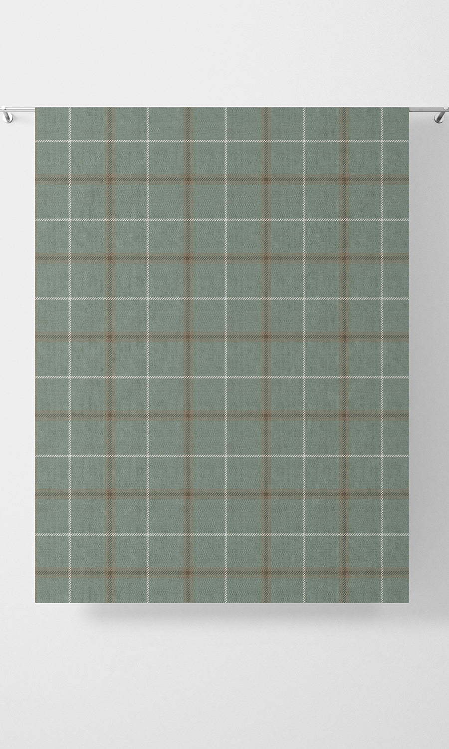 Checkered Flat, Plain, Fake, Faux, European Relaxed Roman Blinds (Duck Egg Blue)