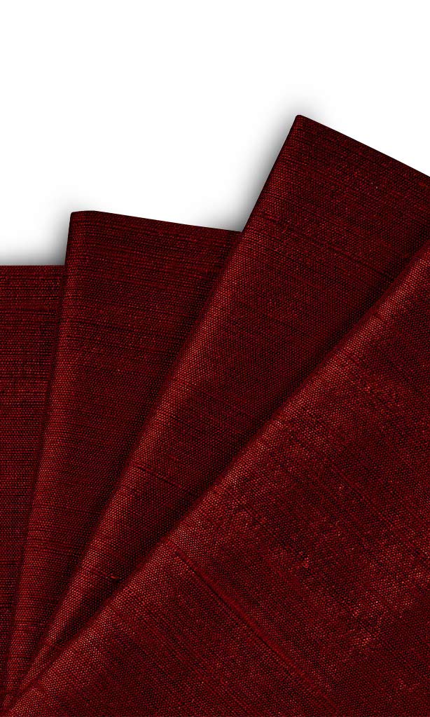 Dupioni Silk Window Treatments Fabric Sample (Maroon/ Burgundy Red)