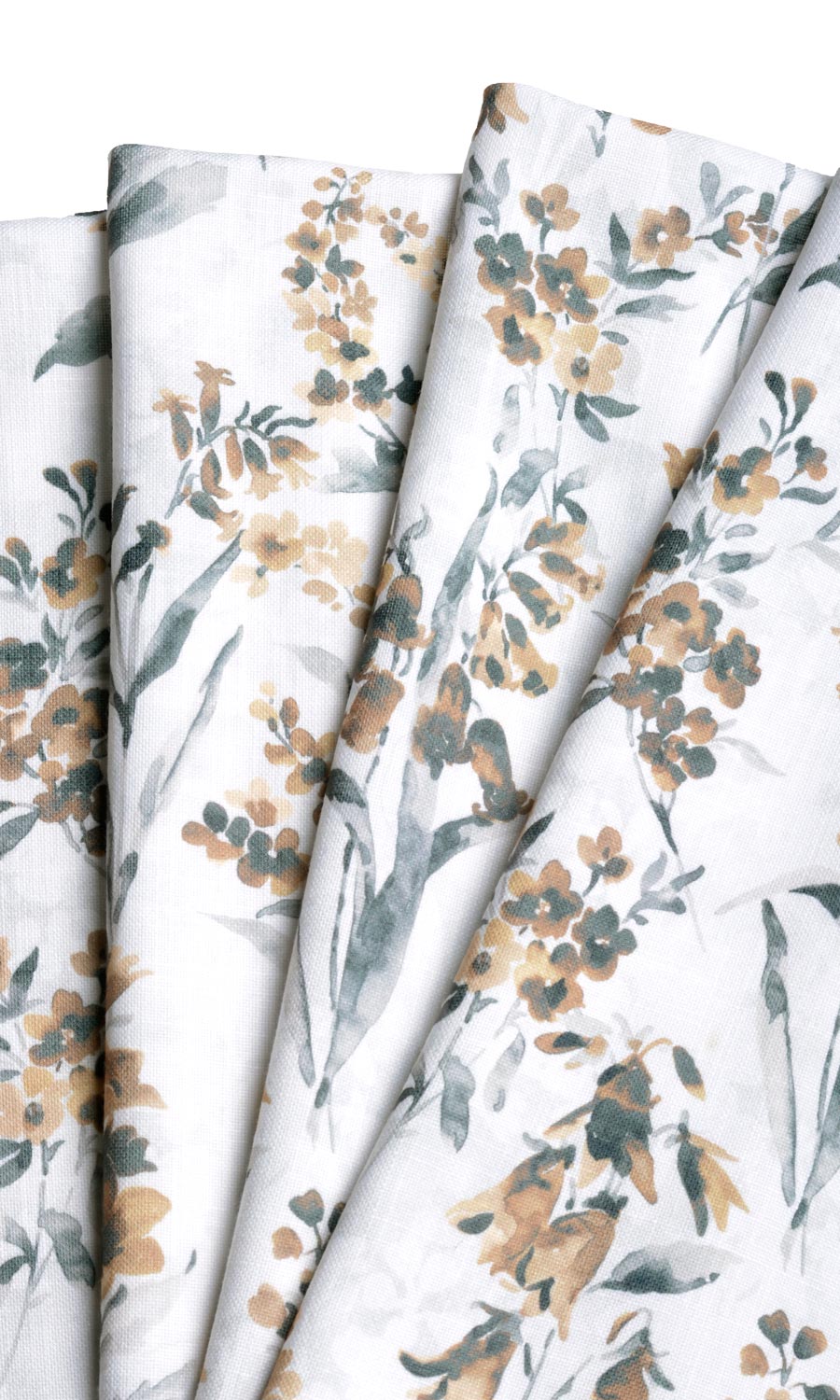 Floral Print Made-to-Measure Roman Blinds (Beige/ Brown)