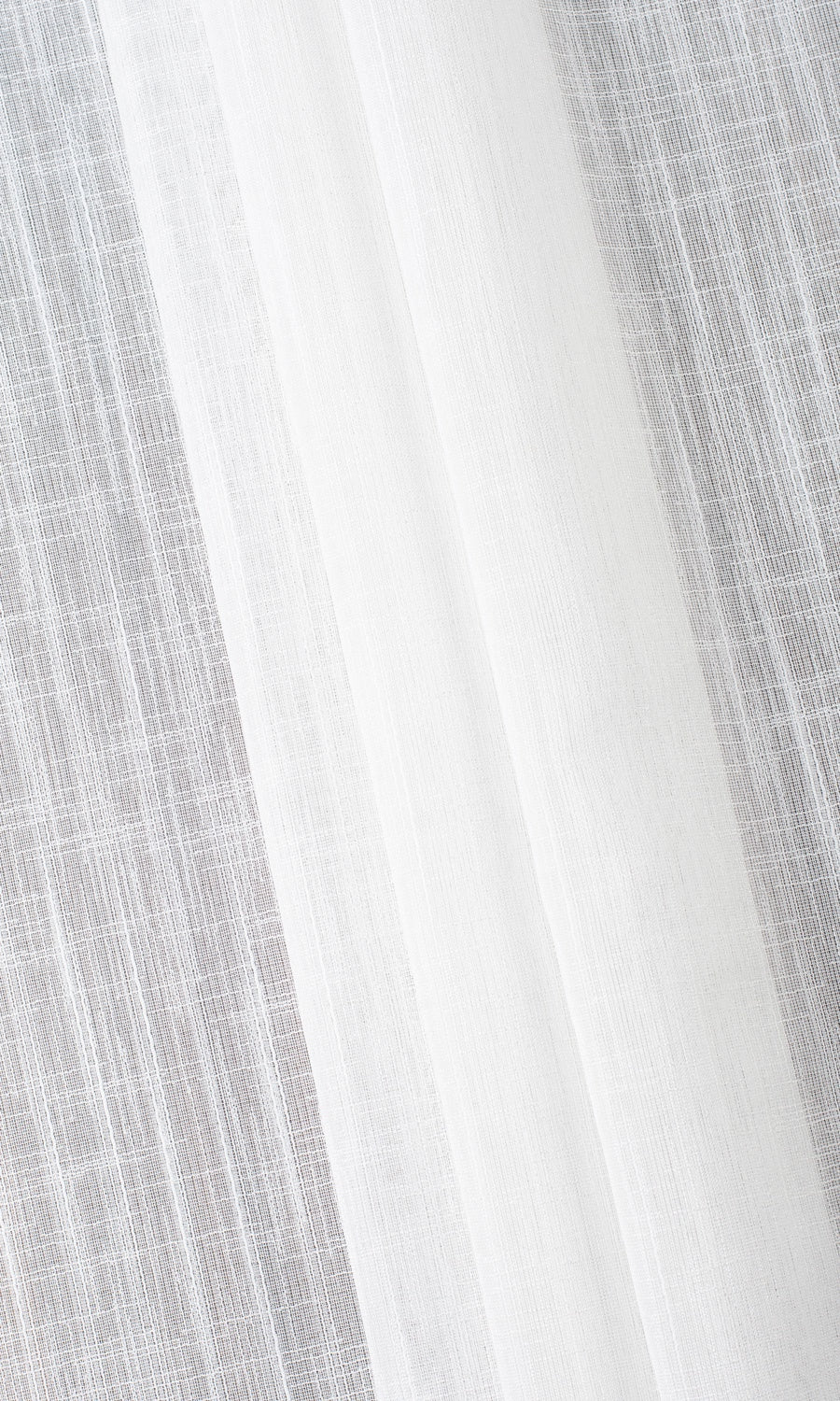 Plain Sheer Flat, Plain, Fake, Faux, European Relaxed Roman Blinds (White)