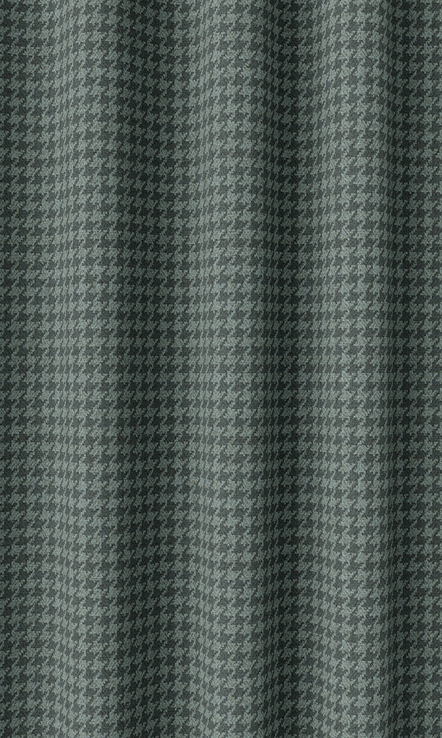 Houndstooth Patterned Home Décor Fabric By the Metre (Blue)