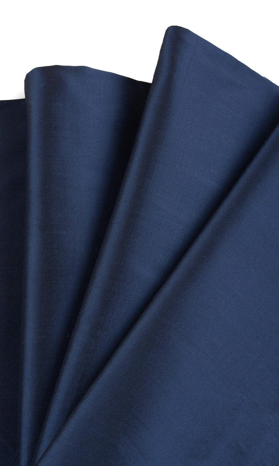 Shantung Silk Home Textile Fabric Material Sample (Midnight Blue/ Navy)