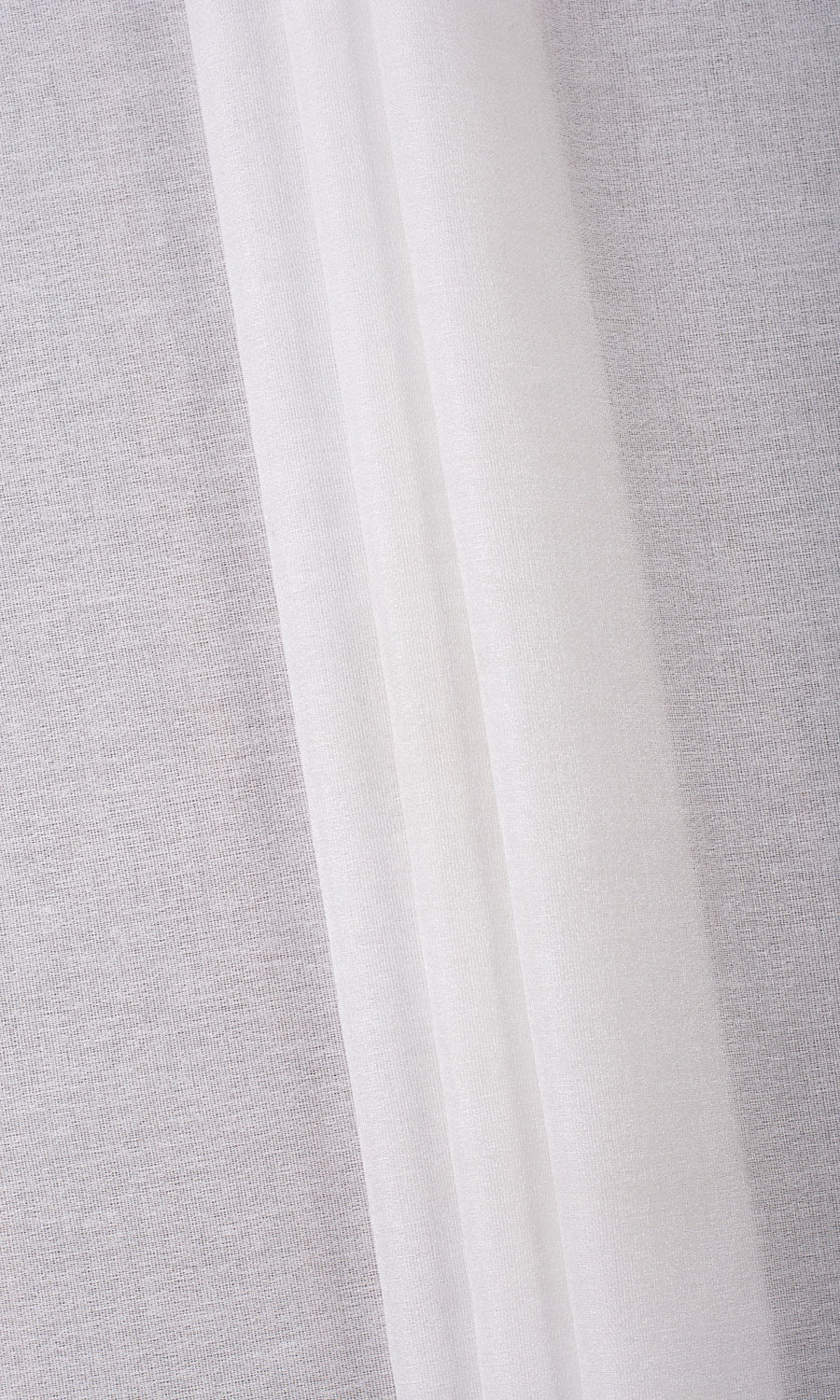 Plain Semi-Sheer Roman Blinds (Pearl White) Extra Long Short Wide