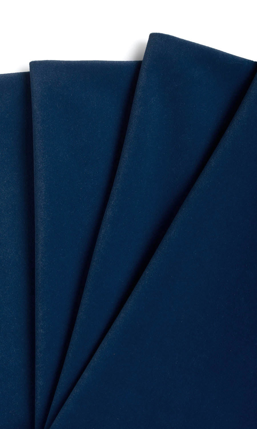 Velvet Fabric Material By the Metre (Midnight Blue)