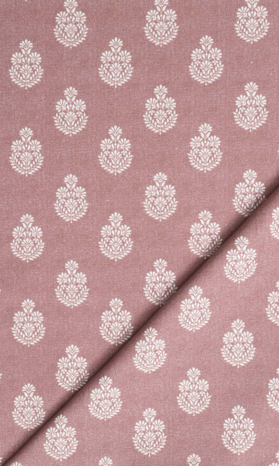 Floral Cotton Shades (Blush Red/ Pink) for Living, Bedroom, Kitchen, Bathroom