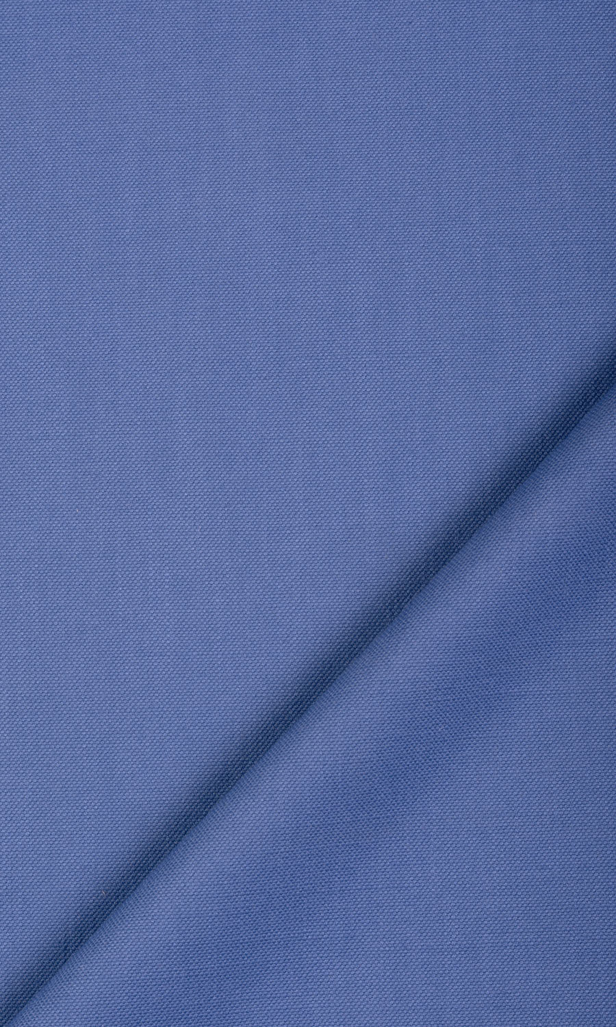 Cotton Blend Flat, Plain, Fake, Faux, European Relaxed Roman Blinds (Periwinkle Blue)