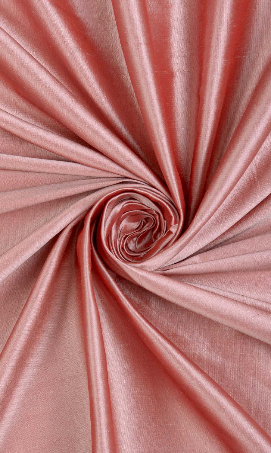 Shantung Silk Home Décor Fabric By the Metre (Blush Pink/ Red)