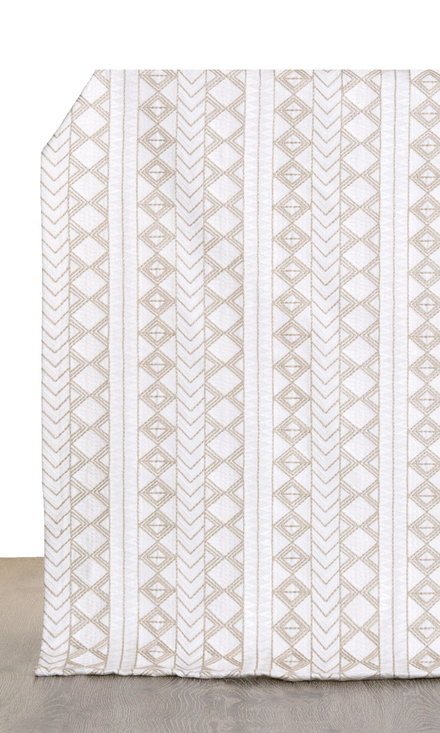 Ikat Textured Roman Blinds (white/ Beige) for Living, Bedroom, Kitchen, Bathroom