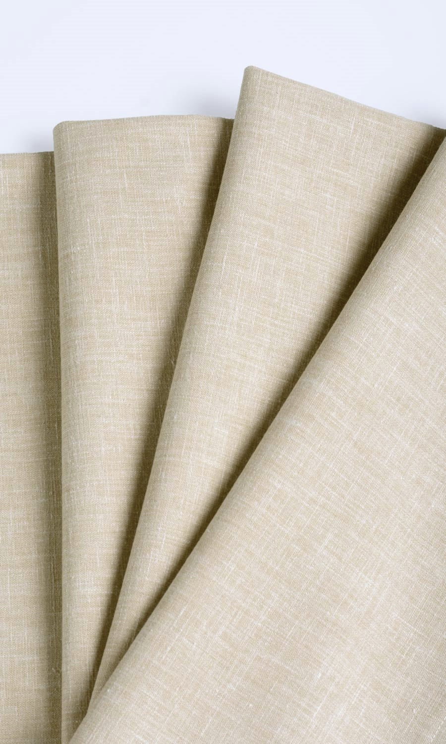 Linen Texture Window Treatments Fabric Sample (Oatmeal Beige)