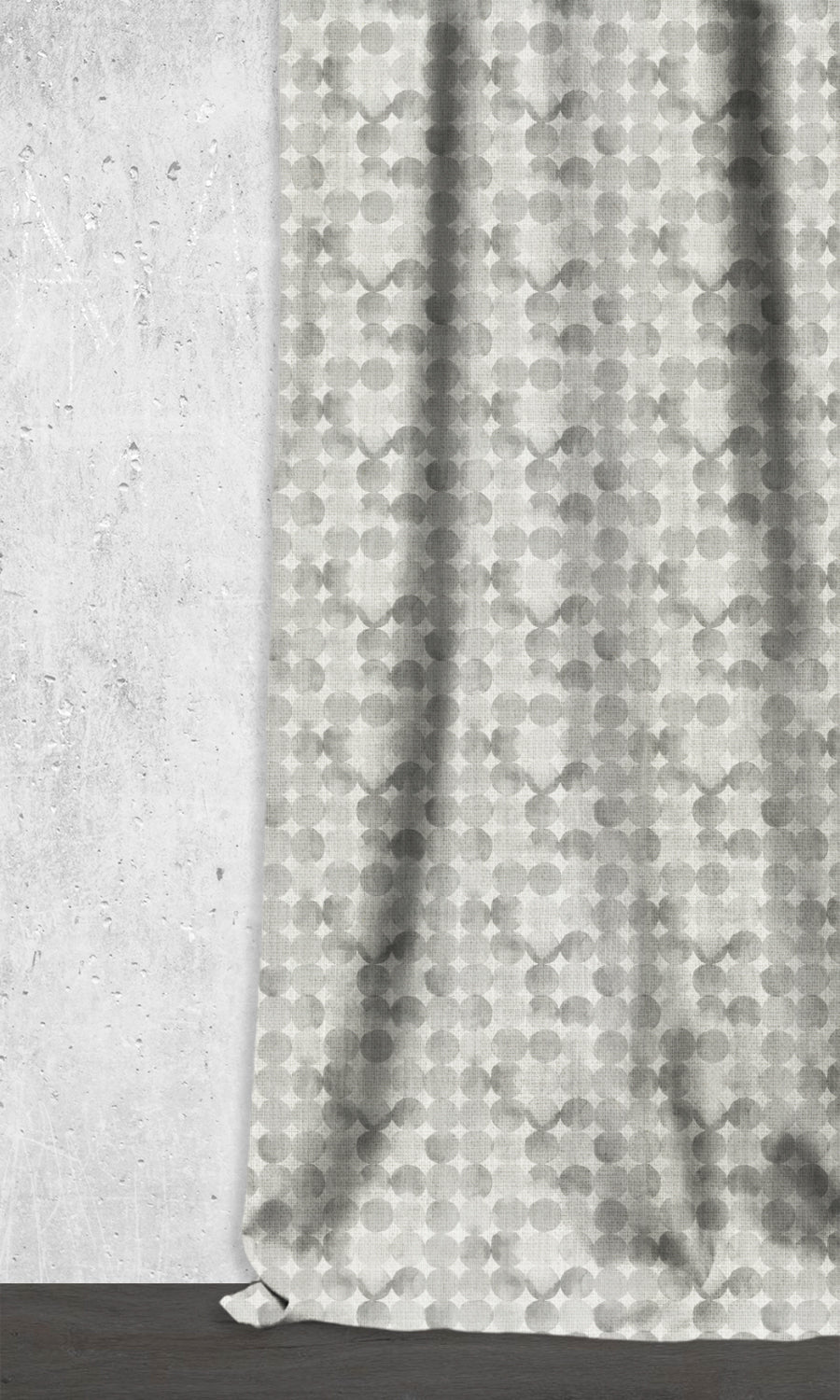 Polka Dot Home Décor Fabric Sample (Pewter Grey/ White)