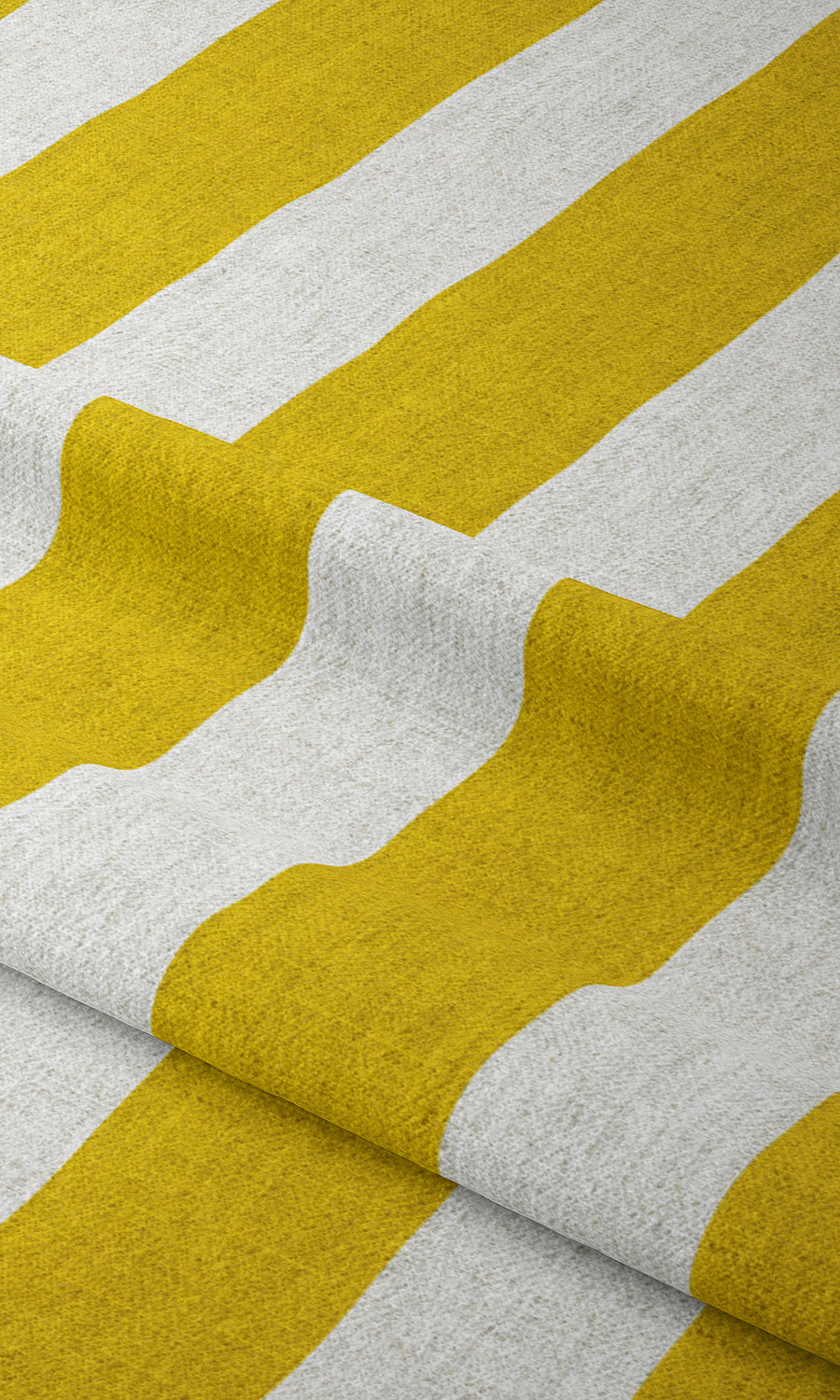 Geometric Print Flat, Plain, Fake, Faux, European Relaxed Roman Blinds (Sunflower Yellow)