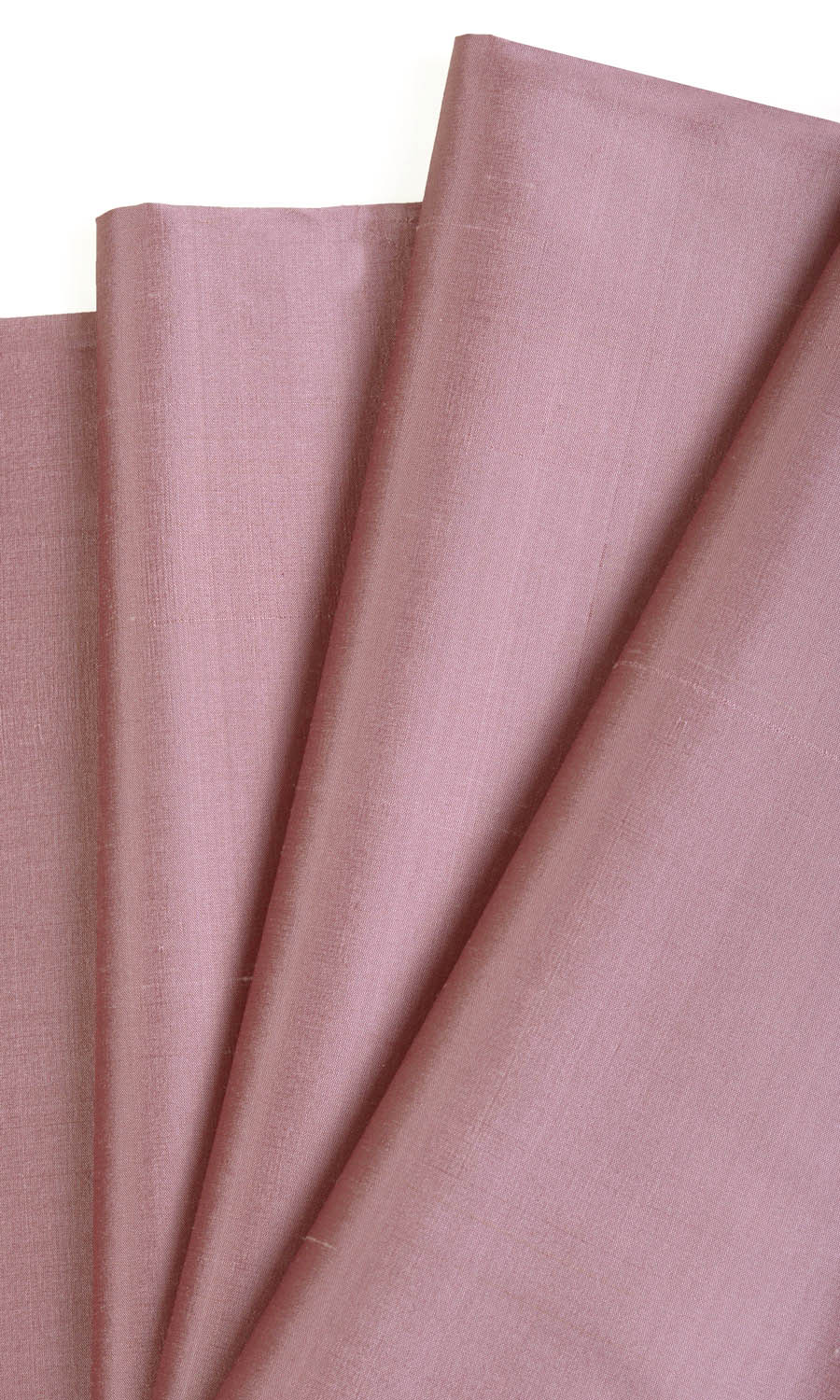 Shantung Silk Flat, Plain, Fake, Faux, European Relaxed Roman Blinds (Pink)