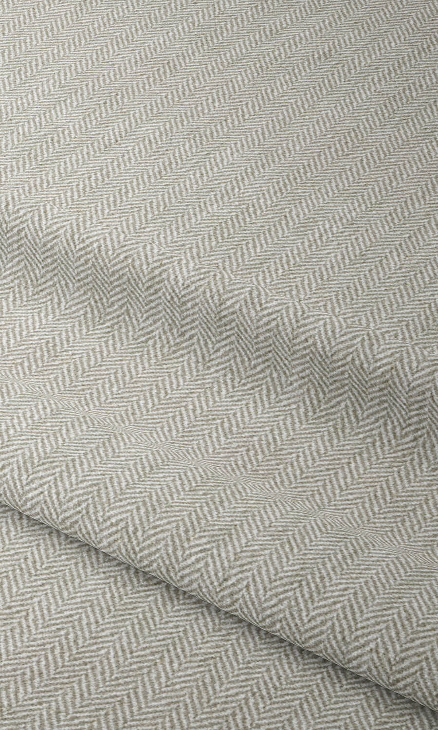 Herringbone Textured Home Textile Fabric Material Sample (Grey)