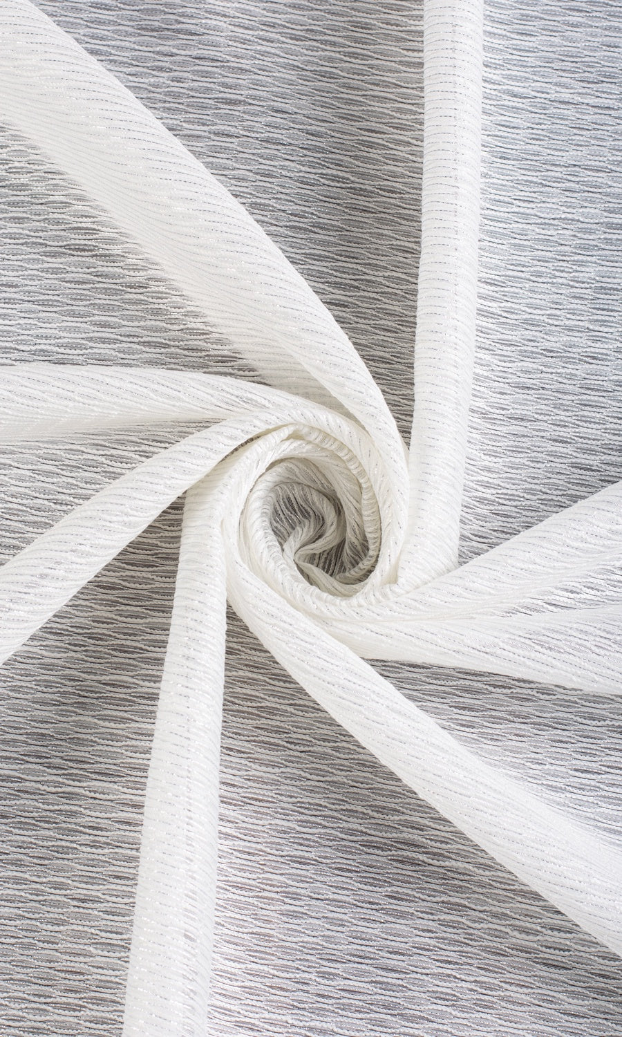 Textured Sheer Shades (White) Extra Long Short Wide