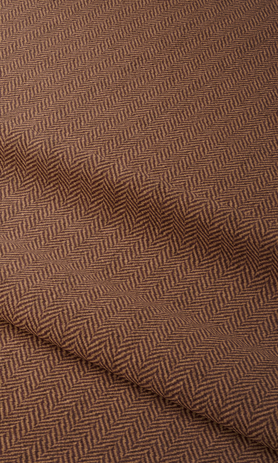 Herringbone Textured Flat, Plain, Fake, Faux, European Relaxed Roman Blinds (Deep Orange)