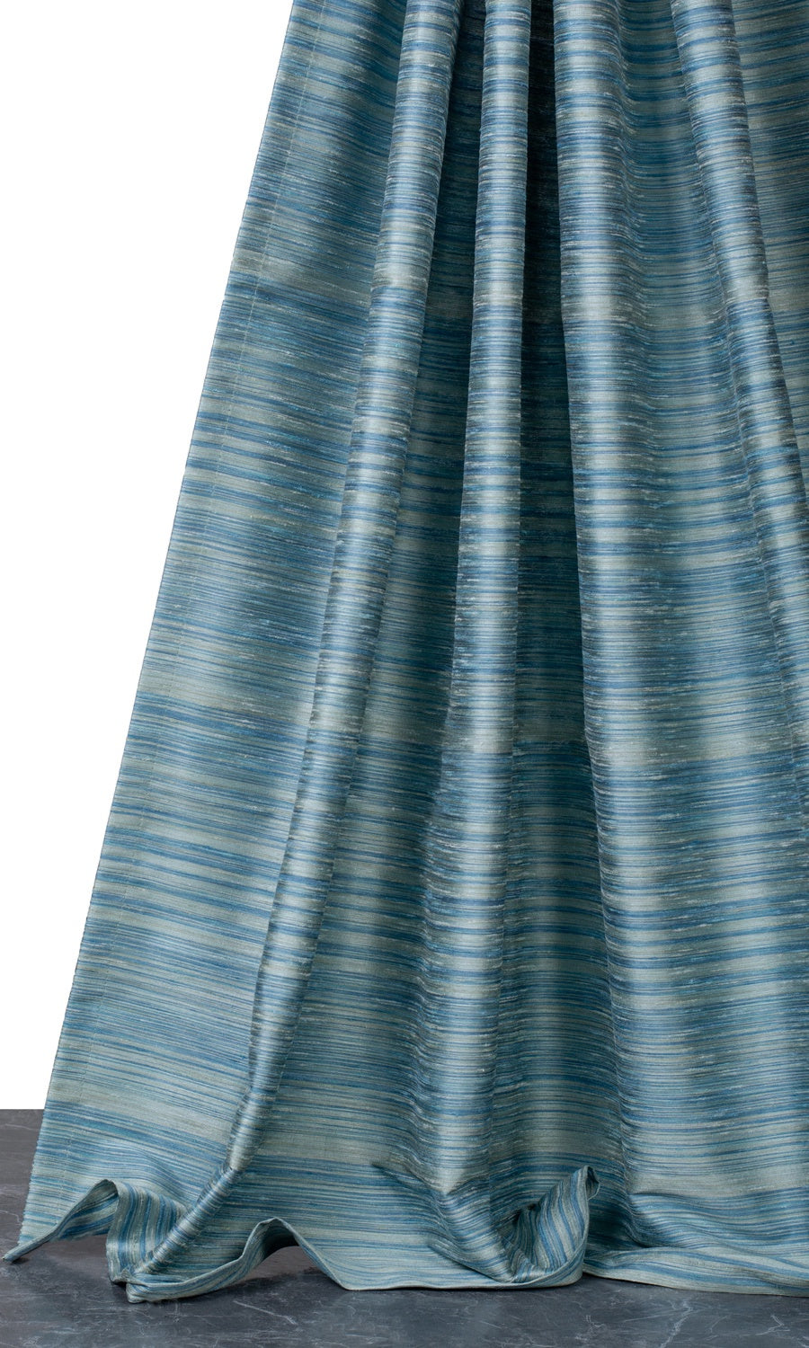 Textured Faux Silk Blinds (Blue/ Grey) for Living, Bedroom, Kitchen, Bathroom