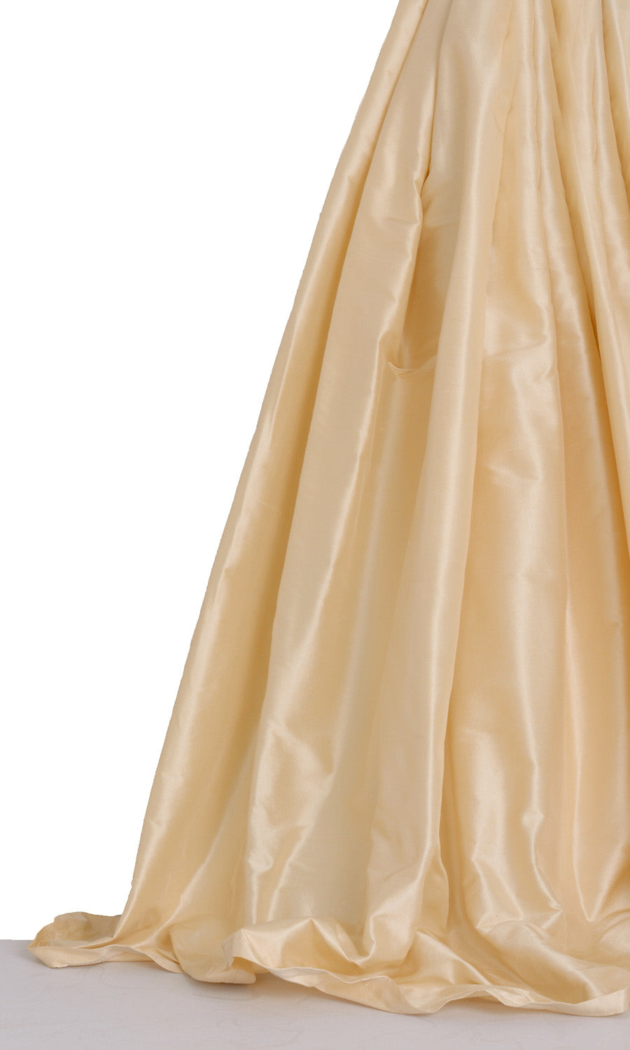 Shantung Silk Window Treatments Fabric By the Metre (Warm Ivory)