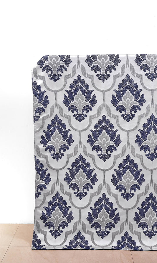 Damask Shades (Navy Blue/ Grey)