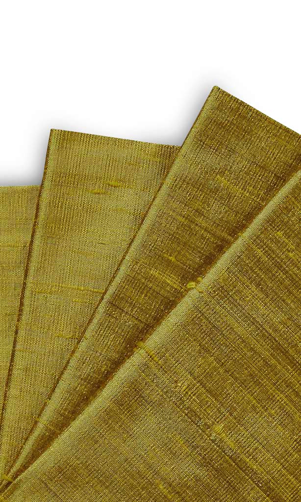 Dupioni Silk Window Treatments Fabric Sample (Olive Green)