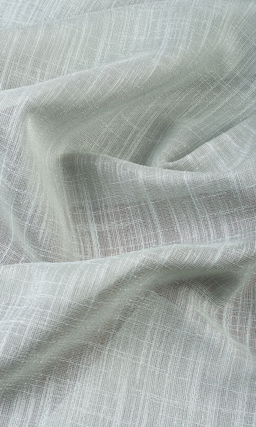 Textured Sheer Any Size Style Roman Blinds (Ice Grey-Blue)