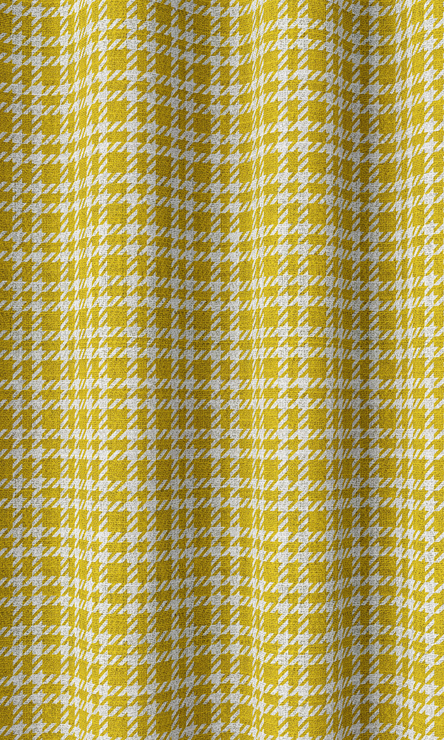 Check Patterned Home Décor Fabric Sample (Yellow)