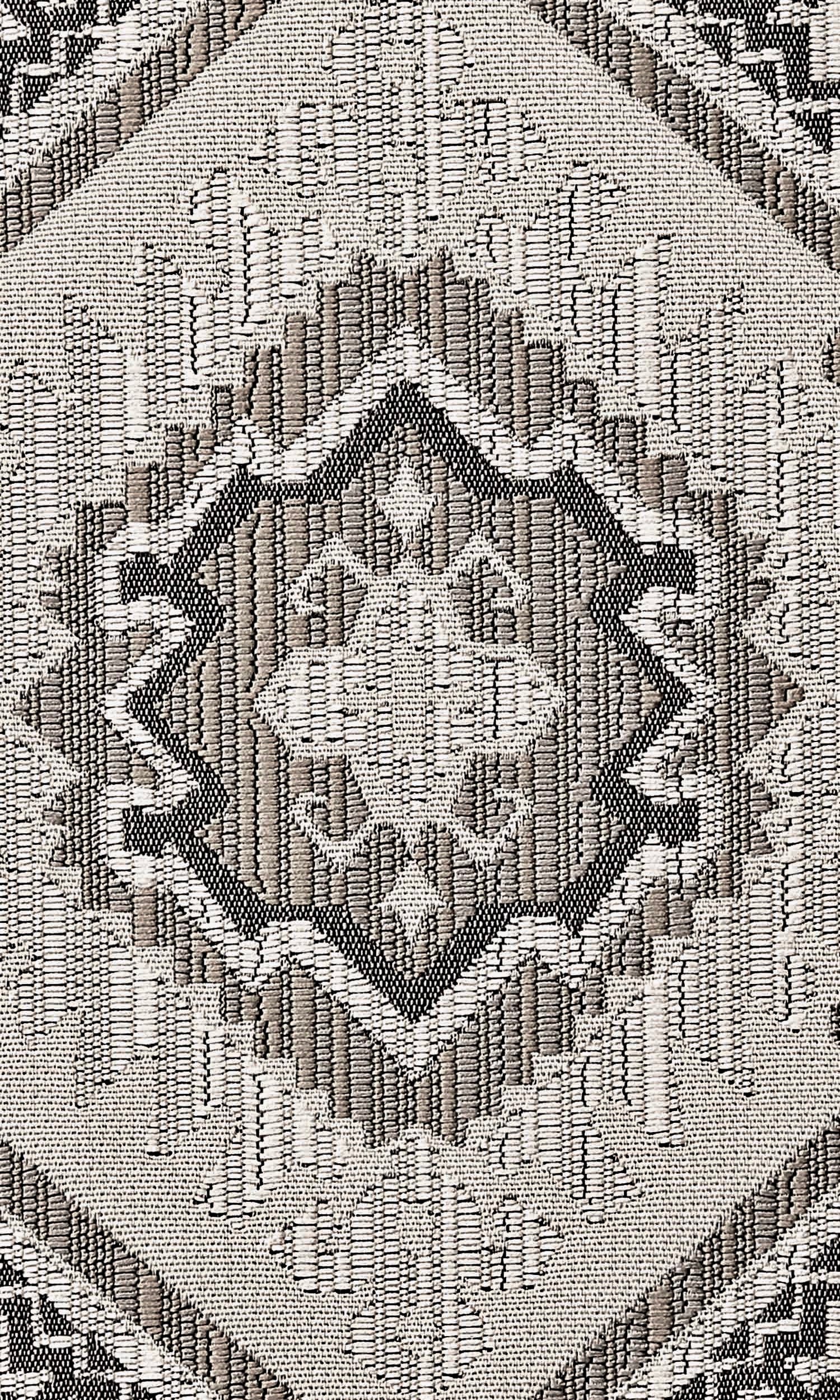Aztec Print Home Textile Fabric Material By the Metre (Deep Beige/ Charcoal)