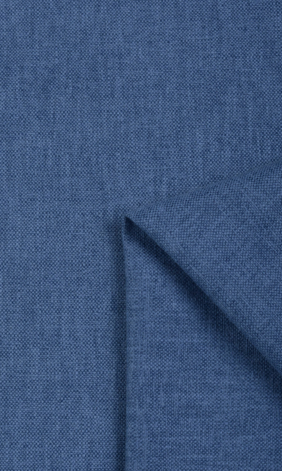 Linen-Blend Fabric By the Metre for Roman Blinds & Shades (Blue)
