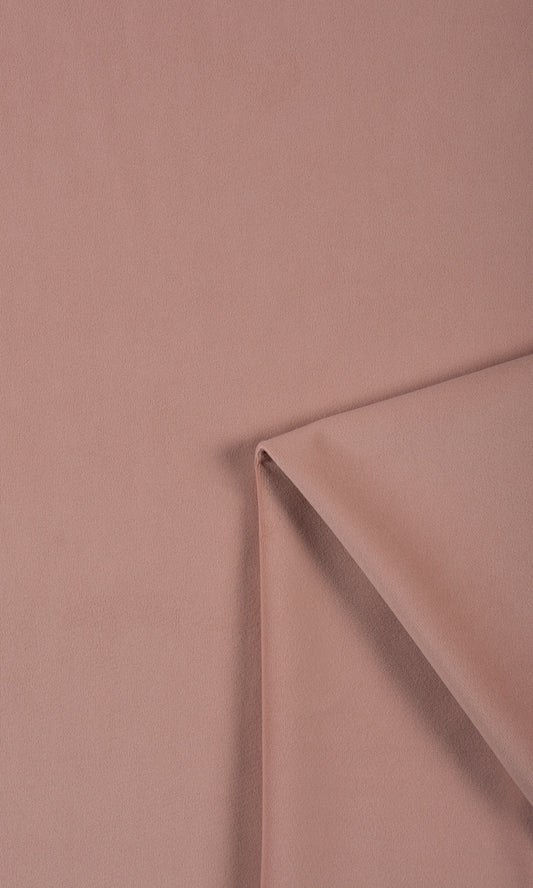 Velvet Home Décor Fabric By the Metre (Coral Pink)
