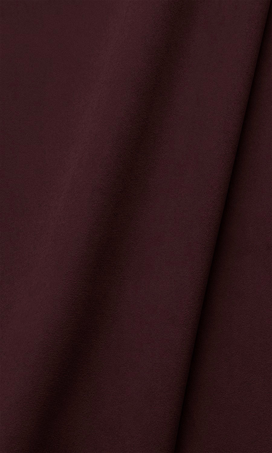 Velvet Window Treatments Fabric By the Metre (Deep Burgundy Red)